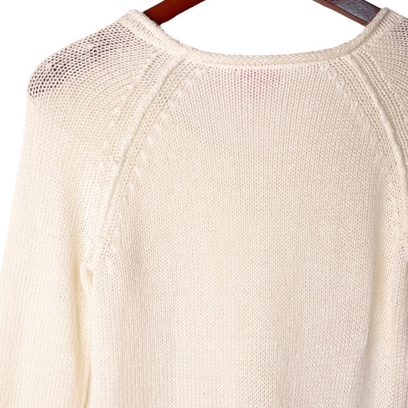 LILLY PULITZER Shaker Knit Pullover Sweater Size Small in Ivory - Picture 5 of 11